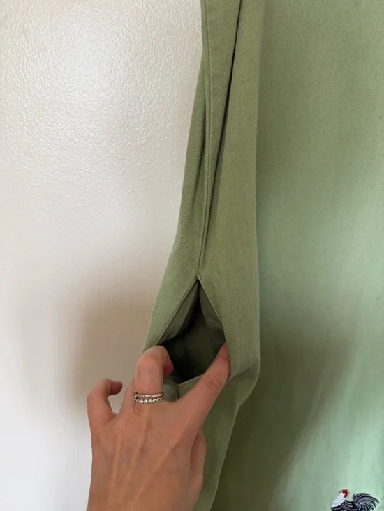 Novelty print Sage Green Sleeveless Embroidered Maxi Dress - Picture 11 of 12